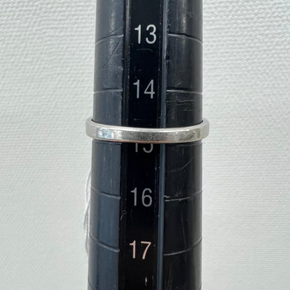 【日本の作品】ヴィンテージ 昭和ジュエリー Pt900 ダイヤモンド 0.7ct V字シェイプ 透かし レトロ デザイン シルバーカラー リング OKR00205