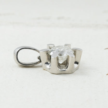 昭和ジュエリー ダイヤモンド ペンダントトップ Pt900 0.65ct ヴィンテージ 昭和レトロ チャーム プラチナ MOP00249