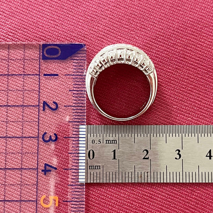 ダイヤモンドリング 2.05ct Pt900 プラチナ 幅広 ゴージャスデザイン 日本製 指輪 OKR00186