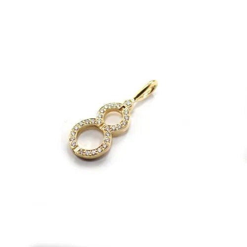 ハリーウィンストン HARRY WINSTON HW ラッキー8 チャーム ペンダント トップ ジュエリー 箱付き 2枚目