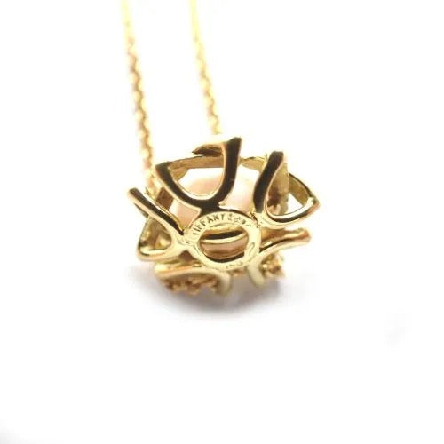 ティファニー Tiffany&Co. 750 K18 3.3g キスアラウンド パール ネックレス ジュエリー 7枚目