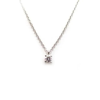 ティファニー Tiffany&Co. Pt950 2.6g ソリティア ダイヤ 1P ネックレス