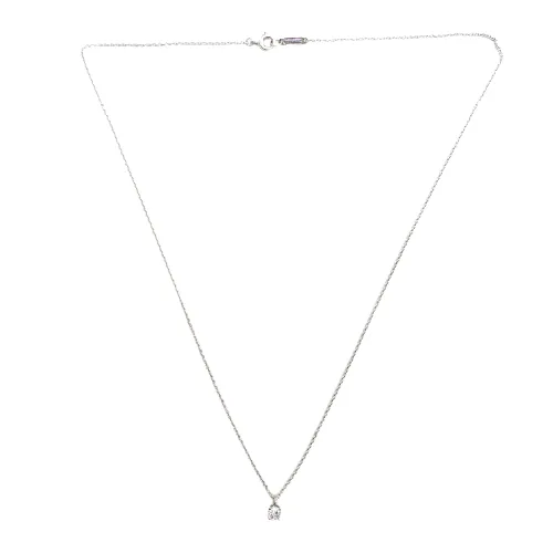 ティファニー Tiffany&Co. Pt950 2.6g ソリティア ダイヤ 1P ネックレス 4枚目