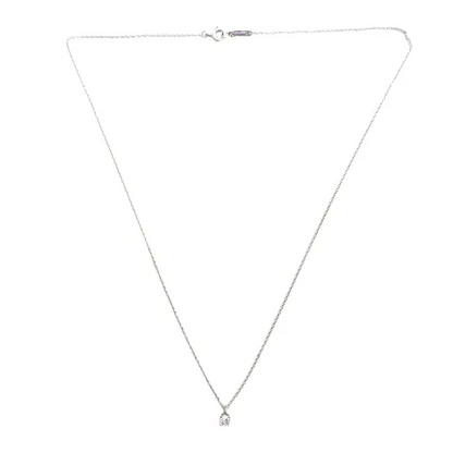ティファニー Tiffany&Co. Pt950 2.6g ソリティア ダイヤ 1P ネックレス 4枚目