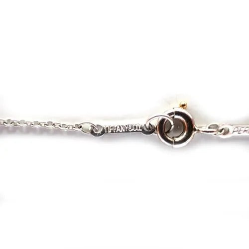 ティファニー Tiffany&Co. エレサペレッティ Pt950 5.0g オープンハート ダイヤ 7P チェーン ネックレス 5枚目
