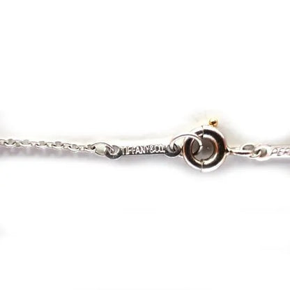ティファニー Tiffany&Co. エレサペレッティ Pt950 5.0g オープンハート ダイヤ 7P チェーン ネックレス 5枚目