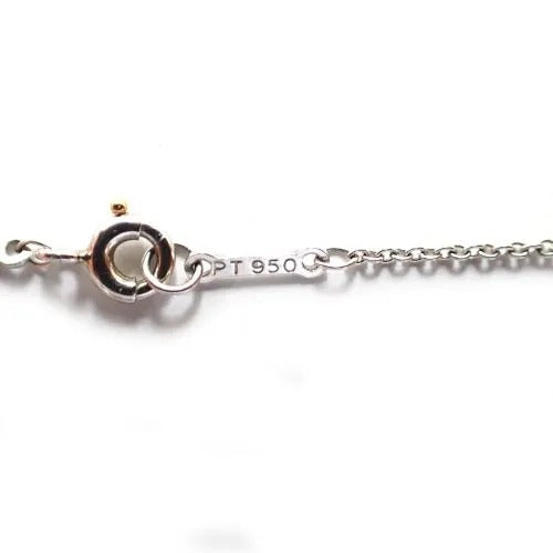 ティファニー Tiffany&Co. エレサペレッティ Pt950 5.0g オープンハート ダイヤ 7P チェーン ネックレス 7枚目