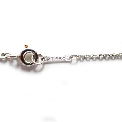 ティファニー Tiffany&Co. エレサペレッティ Pt950 5.0g オープンハート ダイヤ 7P チェーン ネックレス 7枚目
