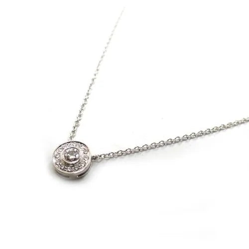 ティファニー Tiffany&Co. Pt950 2.8g サークレット ダイヤ ネックレス 3枚目