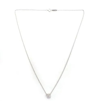 ティファニー Tiffany&Co. Pt950 2.8g サークレット ダイヤ ネックレス 4枚目