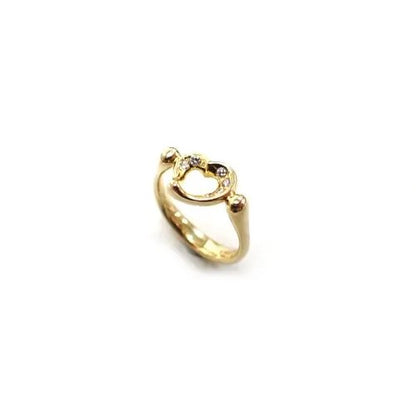 TIFFANY&Co. ティファニー 750 K18 ダイヤモンド オープンハート リング 指輪 ジュエリー 2枚目