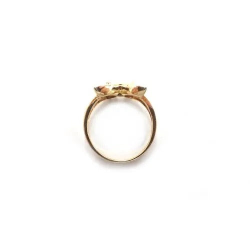 ハナエモリ 18K シェル ダイヤ 蝶 バタフライ リング 指輪 ジュエリー 6枚目