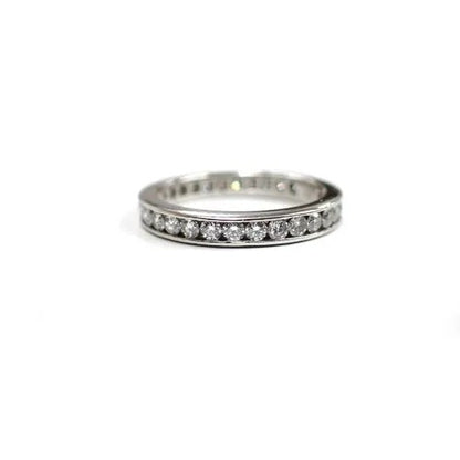 ハリーウィンストン HARRY WINSTON Pt950 チャネルセッティング ダイヤ フルエタニティ リング 指輪 ジュエリー 2枚目