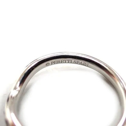 TIFFANY&Co. ティファニー Pt950 ダイヤモンド 9P カーブドバンド リング 指輪 ジュエリー 6枚目