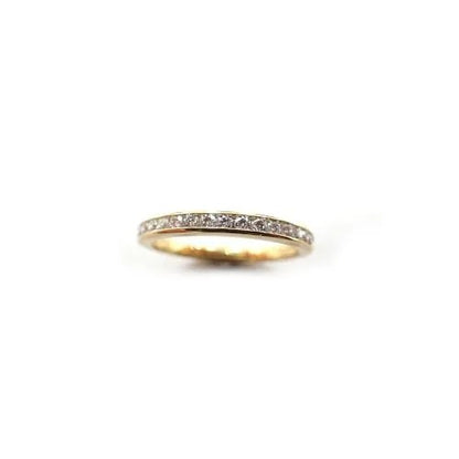TIFFANY&Co. ティファニー 750 K18 ハーフエタニティ ダイヤモンド チャネルセッティング リング 指輪 ジュエリー 2枚目