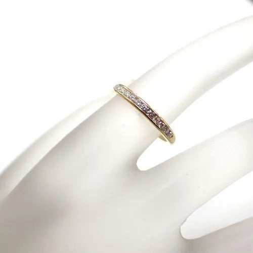 TIFFANY&Co. ティファニー 750 K18 ハーフエタニティ ダイヤモンド チャネルセッティング リング 指輪 ジュエリー 4枚目