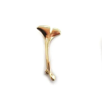 ティファニー TIFFANY&Co. 18金 18K イチョウ ブローチ ジュエリー ヴィンテージ