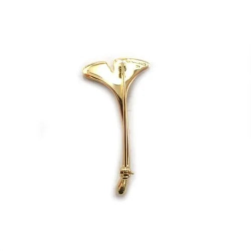 ティファニー TIFFANY&Co. 18金 18K イチョウ ブローチ ジュエリー ヴィンテージ 3枚目