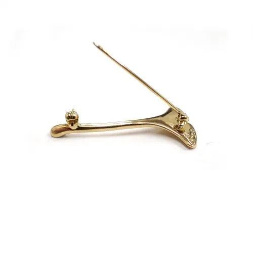 ティファニー TIFFANY&Co. 18金 18K イチョウ ブローチ ジュエリー ヴィンテージ 4枚目