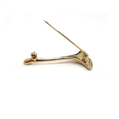 ティファニー TIFFANY&Co. 18金 18K イチョウ ブローチ ジュエリー ヴィンテージ 4枚目