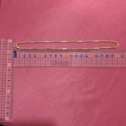 昭和レトロ 切子 さざなみ デザイン ヴィンテージ ネックレス 43cm　〜重さも造りもしっかり〜　MON00299
