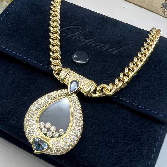 ショパール ヴィンテージ K18 ハッピーダイヤモンド ネックレス chopard happy diamonds necklace vintage MOP00242