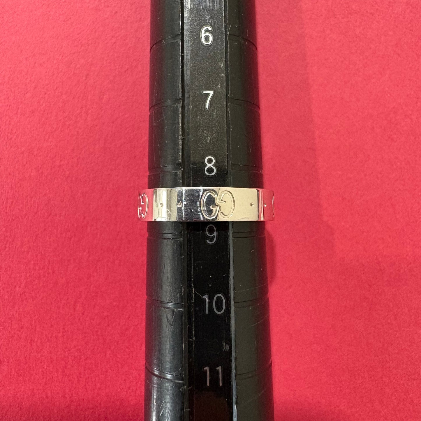 GUCCI ICON K18WG リング｜ダブルGのロゴが際立つミニマルなアイコニックデザイン MOR00671