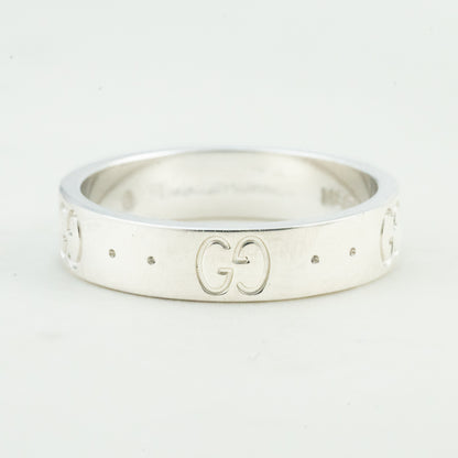 GUCCI ICON K18WG リング｜ダブルGのロゴが際立つミニマルなアイコニックデザイン MOR00671