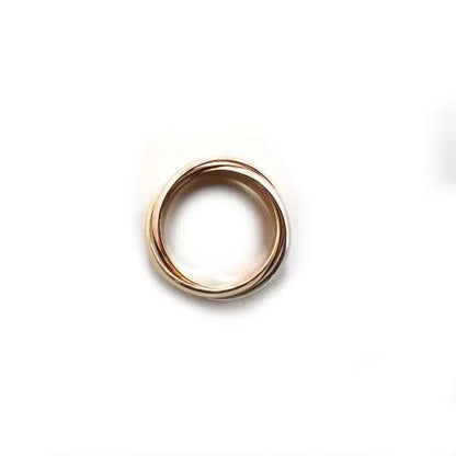 カルティエ Cartier 750 K18 YG WG PG 6.8g 48号 トリニティ リング 指輪 ジュエリー 5枚目