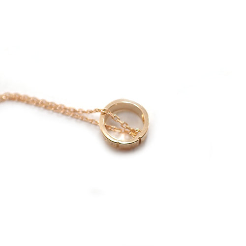 グッチ GUCCI 750 K18PG アイコンアモール ダイヤモンド 8P ネックレス