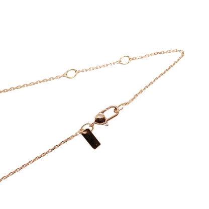 グッチ GUCCI 750 K18PG アイコンアモール ダイヤモンド 8P ネックレス