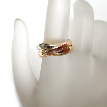 カルティエ Cartier 750 K18 YG WG PG 7.3g 51号 トリニティ リング 指輪 ジュエリー