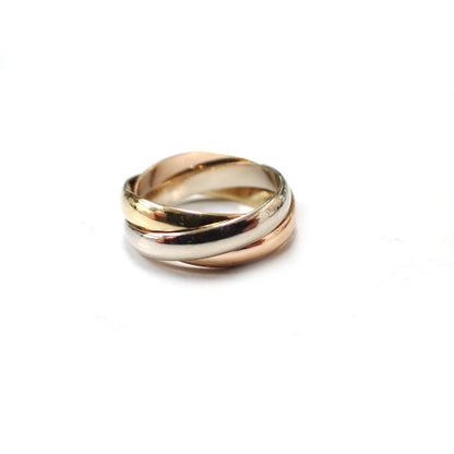 カルティエ Cartier 750 K18 YG WG PG 7.3g 51号 トリニティ リング 指輪 ジュエリー