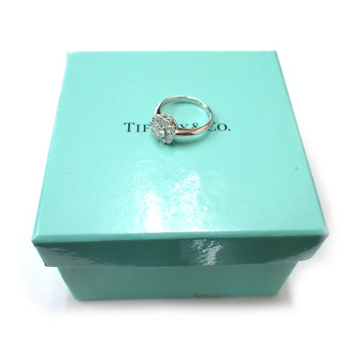TIFFANY&Co. ティファニー Pt950 エンチャント フラワー ダイヤモンド リング 指輪 ジュエリー 箱付き