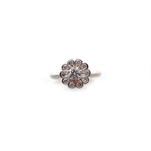 TIFFANY&Co. ティファニー Pt950 エンチャント フラワー ダイヤモンド リング 指輪 ジュエリー 箱付き