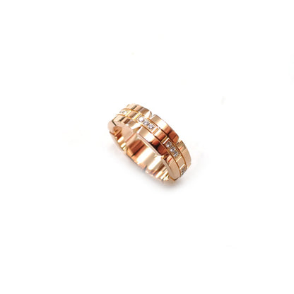 カルティエ Cartier 750 K18 PG 8.9g 54号 タンクフランセーズ ダイヤ リング 指輪 ジュエリー