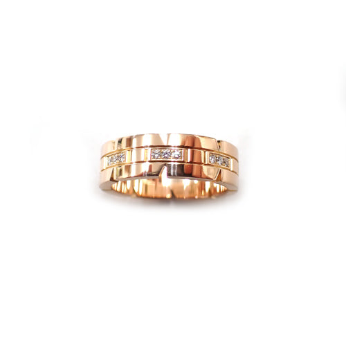 カルティエ Cartier 750 K18 PG 8.9g 54号 タンクフランセーズ ダイヤ リング 指輪 ジュエリー
