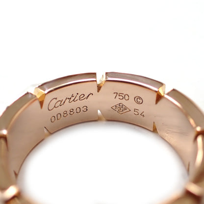 カルティエ Cartier 750 K18 PG 8.9g 54号 タンクフランセーズ ダイヤ リング 指輪 ジュエリー