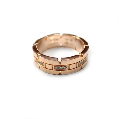 カルティエ Cartier 750 K18 PG 8.9g 54号 タンクフランセーズ ダイヤ リング 指輪 ジュエリー