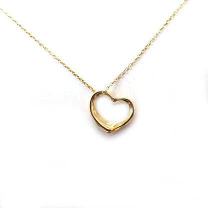 ティファニー Tiffany&Co. 18K 750 オープンハート ネックレス 箱付き