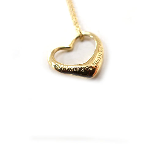 ティファニー Tiffany&Co. 18K 750 オープンハート ネックレス 箱付き