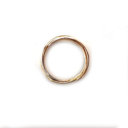 カルティエ Cartier 750 K18 YG WG PG 5.0g 52号 トリニティ リング 指輪 ジュエリー