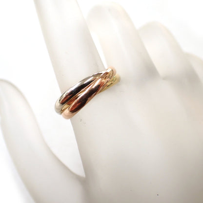 カルティエ Cartier 750 K18 YG WG PG 5.0g 52号 トリニティ リング 指輪 ジュエリー