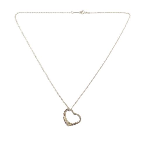 ティファニー Tiffany＆Co. SV925 スターリングシルバー エレサペレッティ オープンハート ネックレス