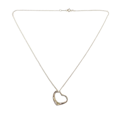 ティファニー Tiffany＆Co. SV925 スターリングシルバー エレサペレッティ オープンハート ネックレス