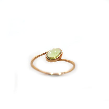 K18 ペリドット 0.33ct #13 オリジナル リング 指輪 ジュエリー
