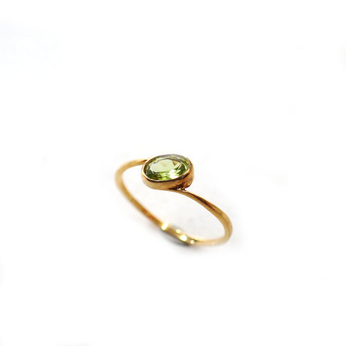 K18 ペリドット 0.30ct #13 オリジナル リング 指輪 ジュエリー