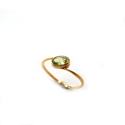 K18 ペリドット 0.30ct #13 オリジナル リング 指輪 ジュエリー