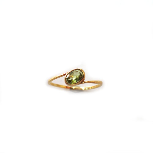 K18 ペリドット 0.30ct #13 オリジナル リング 指輪 ジュエリー