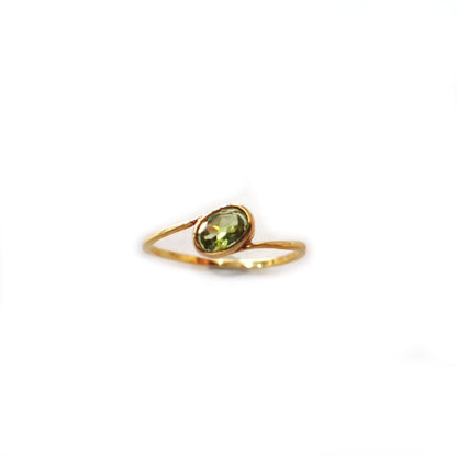 K18 ペリドット 0.30ct #13 オリジナル リング 指輪 ジュエリー